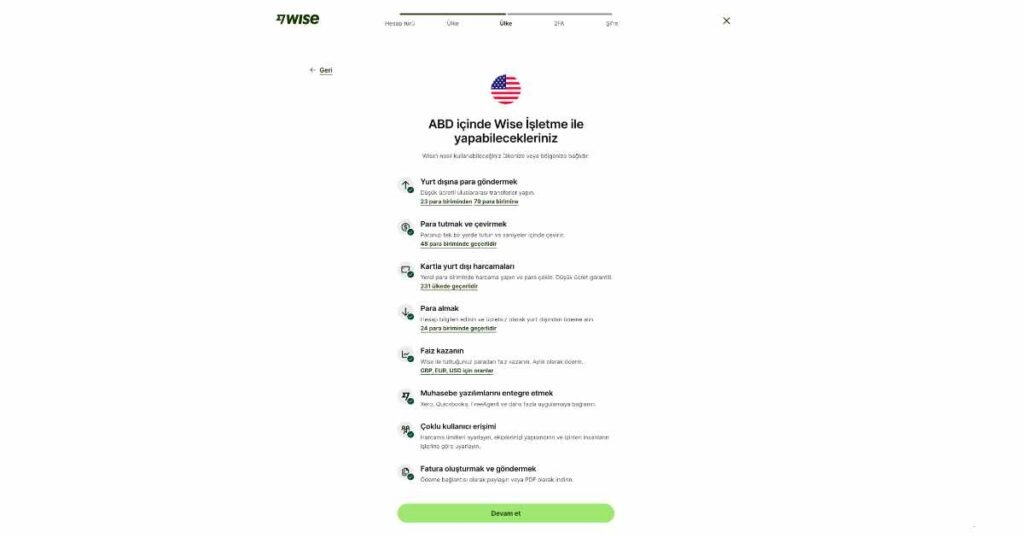 Wise Business (Kurumsal) Hesap Nasıl Açılır? ABD içinde Wise İşletme ile yapabilecekleriniz