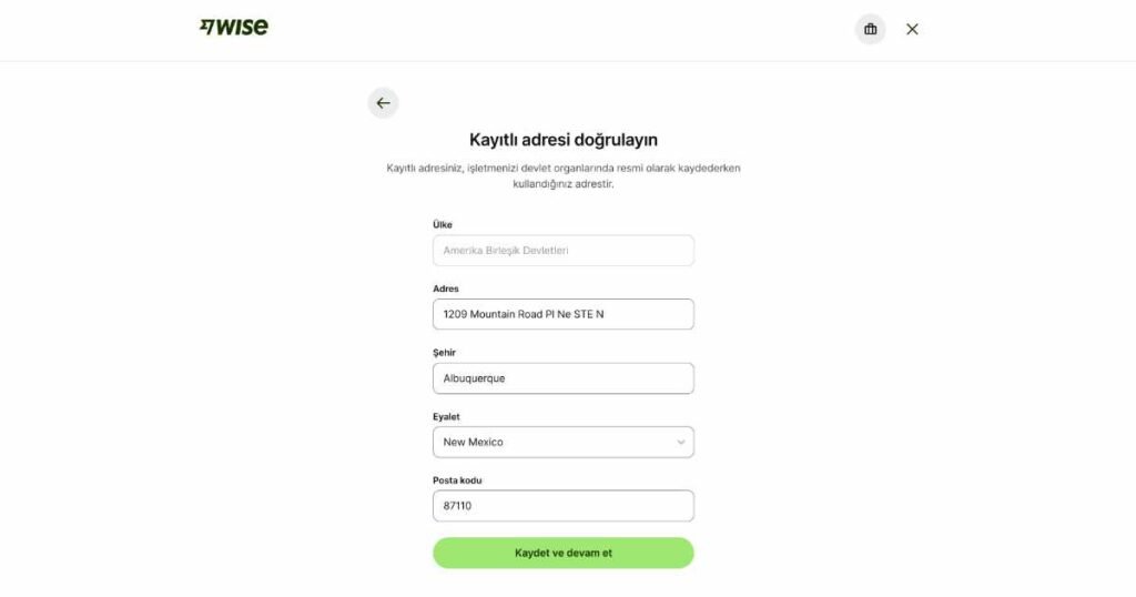Wise Business (Kurumsal) Hesap Nasıl Açılır? Wise Business Şirket Adresi