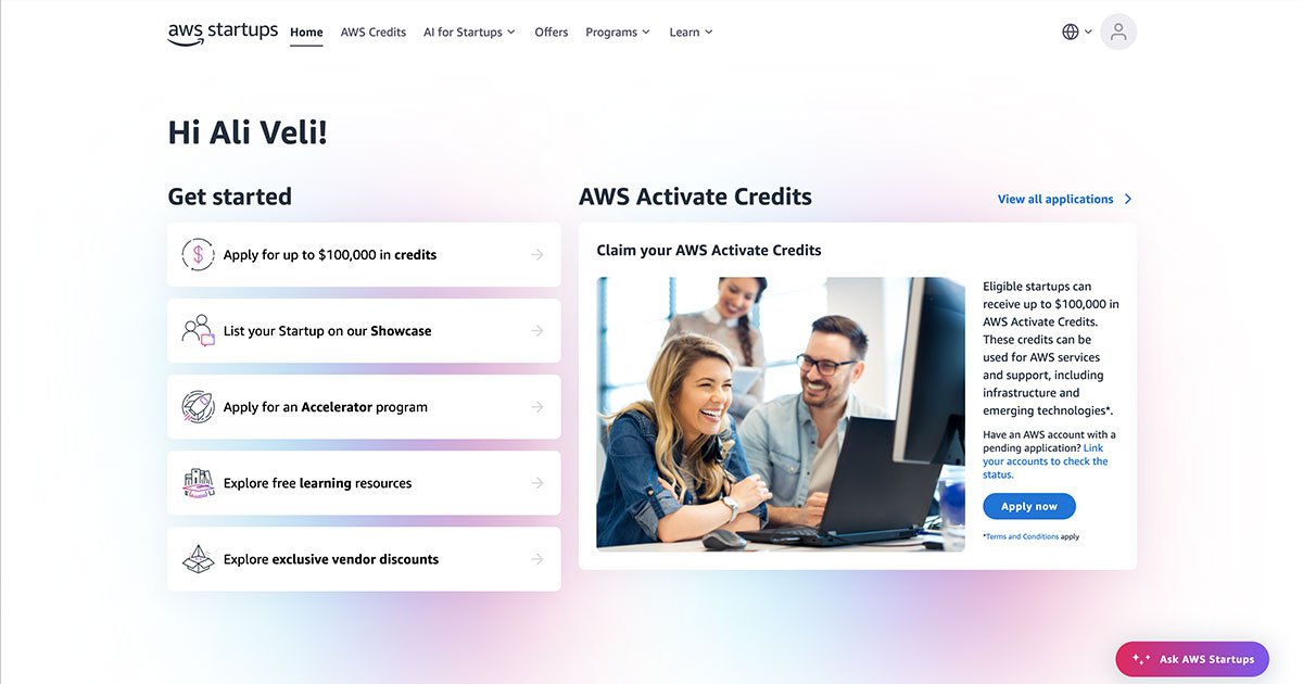 Anthropic Claude Bedava Kullanın Amazon AWS Activate Startup Başvurusu