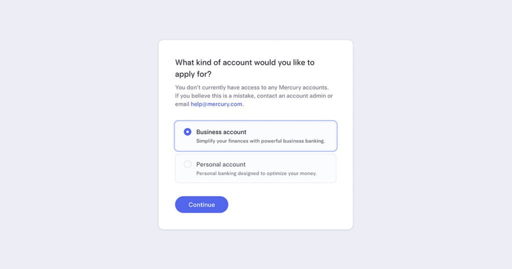 Mercury Bank Nedir? Mercury Hesabı Nasıl Açılır? Mercury Bank Account Type Seçimi
